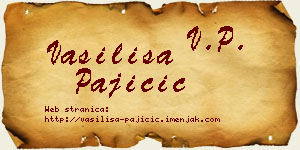 Vasilisa Pajičić vizit kartica
